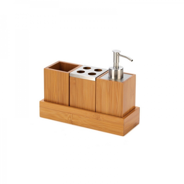 Bamboo Bathroom Accessories From Homex-FSC/BSCI