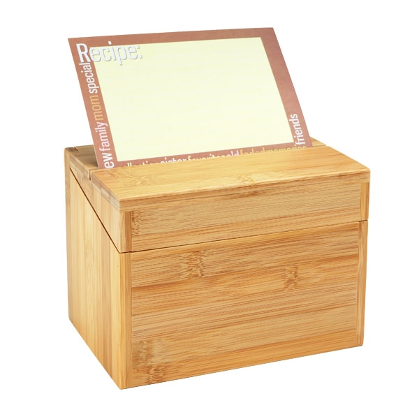 Bamboo Recipe Box Homex-FSC/BSCI