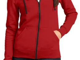 Ladies Zipped Hooded Sweater Jacket